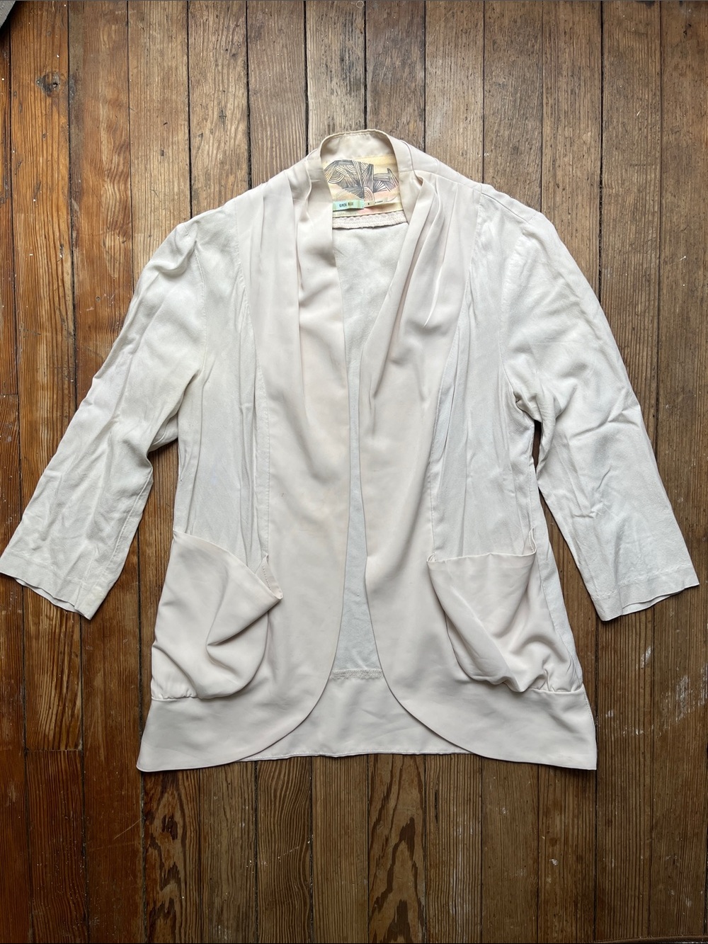 Kimchi Blue Light Cream Open Front Cardigan
